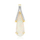 Pendentif en or et Opale blanche du Brésil