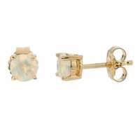 Boucles d'oreilles en argent et Opale Welo