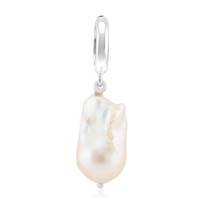 Pendentif en argent et Perle blanche de culture d'eau douce (TPC)