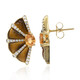 Boucles d'oreilles en or et Grenat mandarine (CIRARI)