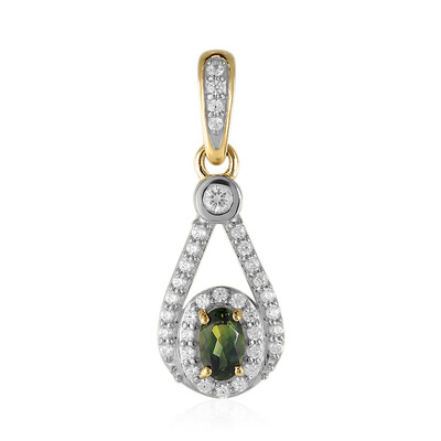 Pendentif en or et Saphir vert du Queensland (Mark Tremonti)