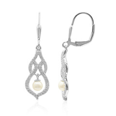 Boucles d'oreilles en argent et Perle de culture d'eau douce