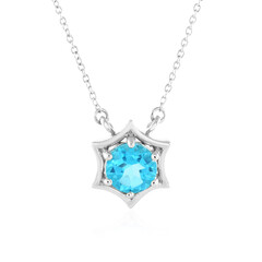 Collier en argent et Topaze Paraiba