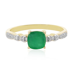 Bague en or et Emeraude du Brésil