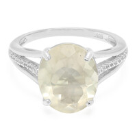 Bague en argent et Orthose