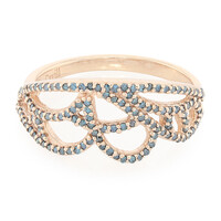 Bague en argent et Diamant fantaisie