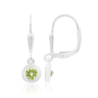 Boucles d'oreilles en argent et Péridot