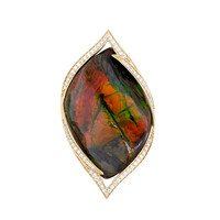 Pendentif en or et Ammolite (de Melo)
