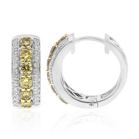 Boucles d'oreilles en or et Diamant vert (CIRARI)