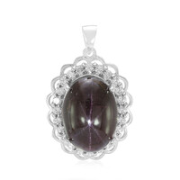 Pendentif en argent et Grenat étoilé