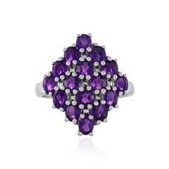 Bague en argent et Améthyste de Zambie