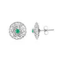 Boucles d'oreilles en or et Emeraude du Brésil (Ornaments by de Melo)