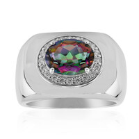 Bague en argent et Quartz mystique