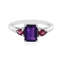 Bague en argent et Améthyste de Zambie