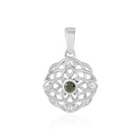 Pendentif en argent et Diamant vert