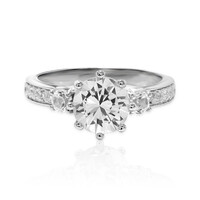 Bague en argent et Topaze blanche