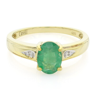 Bague en argent et Emeraude de Bahia