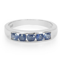 Bague pour homme en argent et Saphir de Kanchanaburi