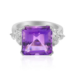 Bague en argent et Améthyste