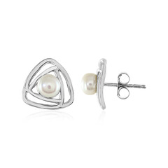 Boucles d'oreilles en argent et Perle de culture d'eau douce