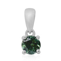 Pendentif en argent et Apatite chromifère