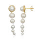 Boucles d'oreilles en argent et Perle blanche de culture d'eau douce