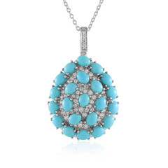 Collier en argent et Turquoise Sleeping Beauty (Faszination Türkis)
