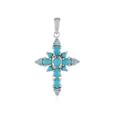 Pendentif en argent et Turquoise Sleeping Beauty