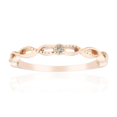 Bague en or et Diamant rose de France SI1 d'Argyle  (Annette)