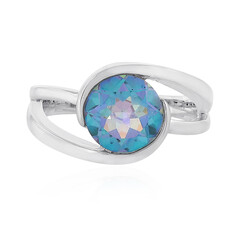 Bague en argent et Quartz océan