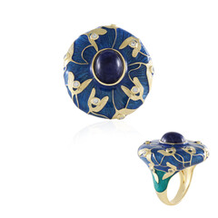 Bague en argent et Sodalite (Adela Silber)