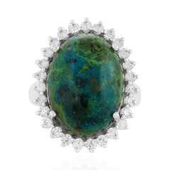 Bague en argent et Chrysocolle