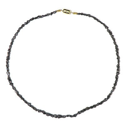 Collier en argent et Diamant noir (Adela Silber)
