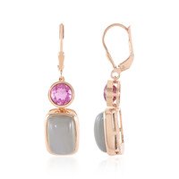 Boucles d'oreilles en argent et Pierre de lune argent (KM by Juwelo)