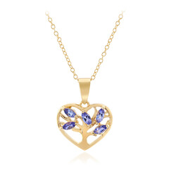 Collier en argent et Tanzanite