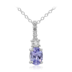 Collier en argent et Tanzanite