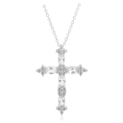 Collier en argent et Topaze blanche