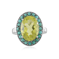 Bague en argent et Quartz de l'Ouro Verde