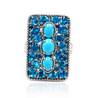 Bague en argent et Turquoise Sleeping Beauty (Dallas Prince Designs)
