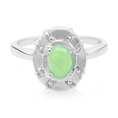 Bague en argent et Chrysoprase impériale
