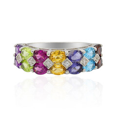 Bague en argent et Grenat Rhodolite