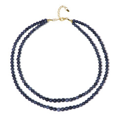 Collier en argent et Saphir bleu