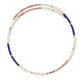 Collier ras du cou en acier et Lapis-Lazuli (Riya)