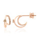 Boucles d'oreilles en or et Diamant rose de France SI1 d'Argyle  (Annette)
