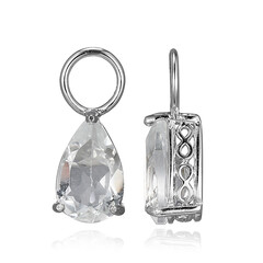 Boucles d'oreilles en argent et Topaze blanche