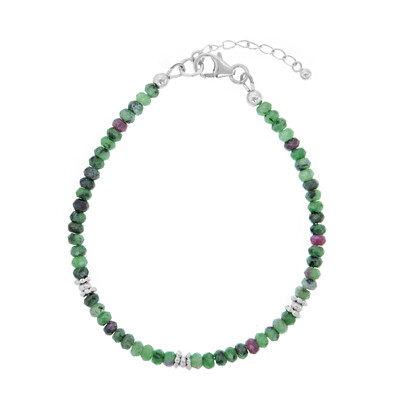 Bracelet en argent et Rubis Zoïsite
