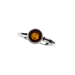 Bague en argent et Ambre baltique