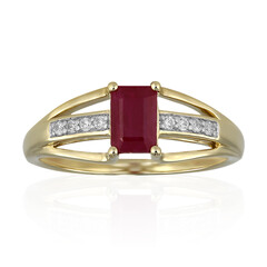 Bague en or et Rubis du Kenya