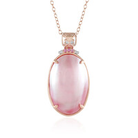 Collier en argent et Perle de Mabé rose (Gems en Vogue)