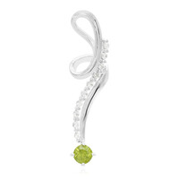 Pendentif en argent et Grenat démantoïde de Namibie
